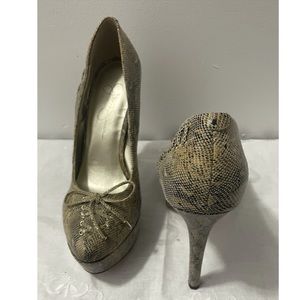 Jessica Simpson Pumps - Snakeskin Nude Print